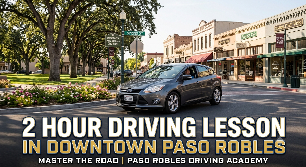 PASO to SLO 2hr Driving Lesson