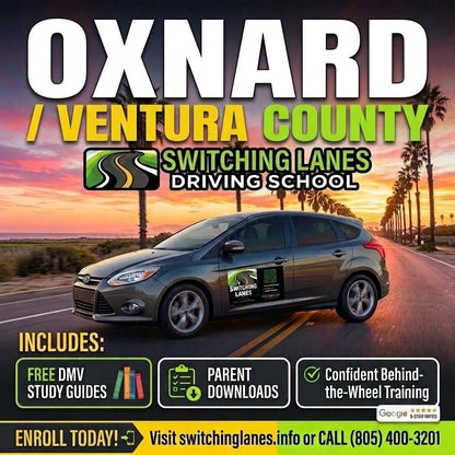 Oxnard / Ventura County 2 Hour Driving Lesson